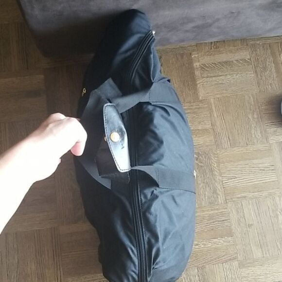 Fendi Black Nylon Weekender Bag Large Travel Tote Duffel Unisex Luggage - Picture 9 of 13